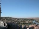 Toledo - birdview towards the river and the distant horizon